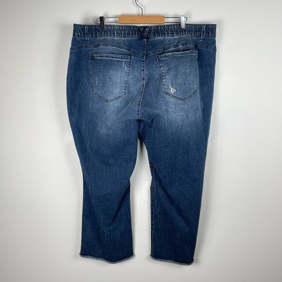 Democracy AbSolution Jeans Plus Size 24W Blue Bootcut High Rise Itty Bitty Boot - Picture 3 of 10